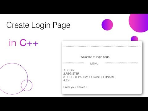 How to create a Login page in C++ || complete tutorial