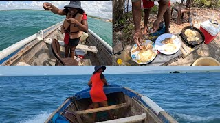 EXPLORING & SURVIVING THE SEA WITH MY WIFE PART 2 🇯🇲 #jamaica #adventure #fishing #seafood #cooking