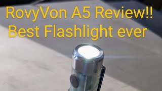 RovyVon A5 flashlight review!!!