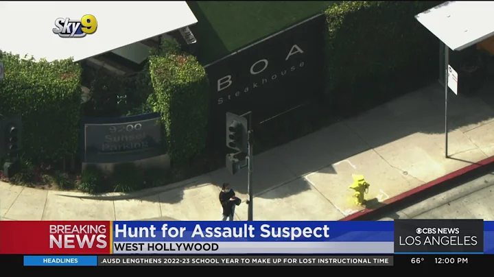 Sheriff's deputies search West Hollywood neighborhood for assault suspect