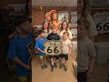 A New Jersey Family having Fun on Route 66 in Seligman AZ