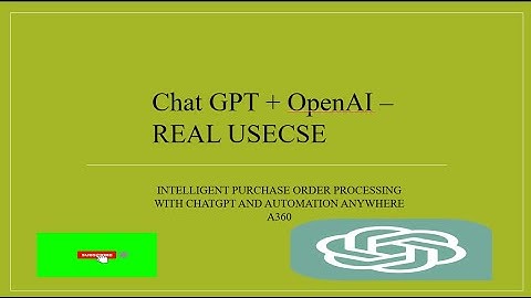 A360 Real Time Project 02 | Automate Purchase Order Processing with Chat GPT & Automation Anywhere