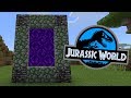 How To Make a PORTAL to the JURASSIC WORLD DIMENSION in Minecraft PE