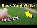 Solving Back Yard Water Problems