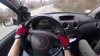 Citroen C2 VTS driven to the extreme! POV Touge and walkaround