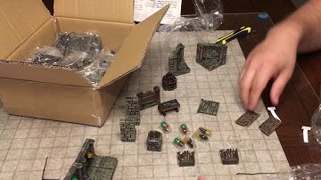 Dwarven Forge Dungeon of Doom Kickstarter Encounter: Zaltar’s Game Room Unboxing