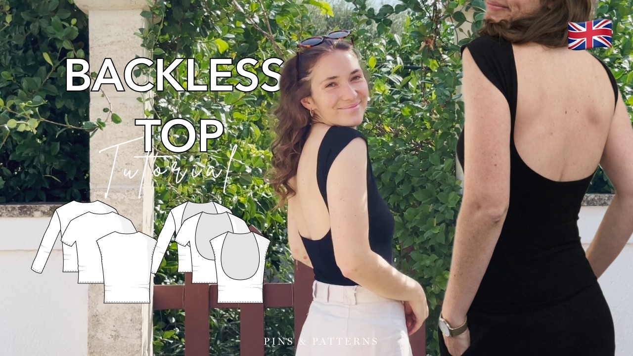 Make the most gorgeous backless top - YouTube