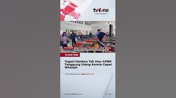 Tegas! Menkeu Purbaya Ogah Tanggung Utang Kereta Cepat Whoosh #viral #menkeu #tvone