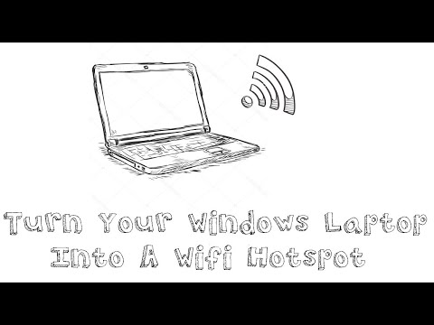 How to turn your windows 7 laptop into a wifi hotspot