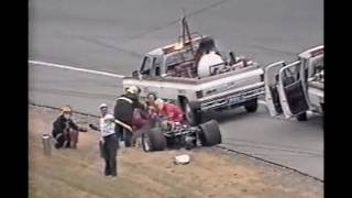 Derek Daly&#39;s near career-ending crash, Michigan 200, 1984