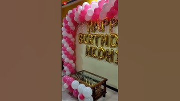 Thumbnail of birthday balloon decoration #shorts #balloon #shorts #birthday