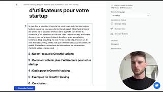 Generate Articles With Ai Topic Growth Hacking Language French