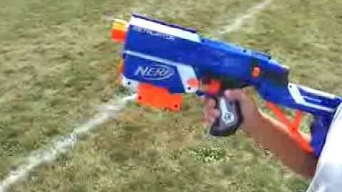 Nerf Retaliator Range Test Without Barrel