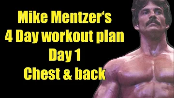 Mike Mentzer‘s BEST Training Routine, 4 Day Split  (Day 1 Chest & Back) #mikementzer #bodybuilding