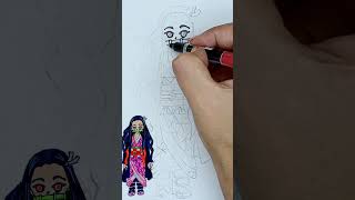Dibuja a Nezuko Kamado Super FACIL #drawing #dibujosfaciles #dibujoslindos #art