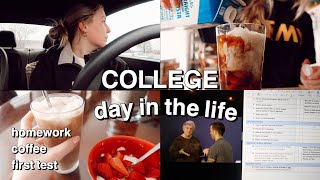 first nursing test, community college, commuting to school | COLLEGE VLOG