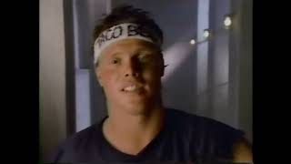 Taco Bell Jim McMahon 1987 TV Commercial Chicago Bears "The Cure For the Common Meal"