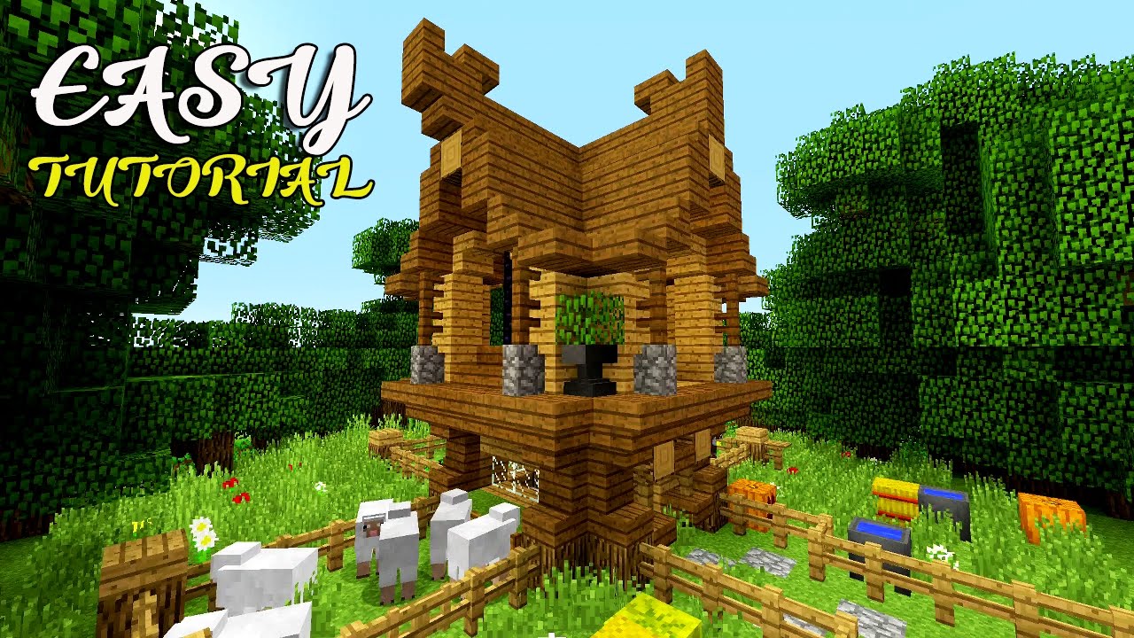 [ CUTE ] EASY & COMPACT | MINECRAFT SURVIVAL HOUSE TUTORIAL [ BEST