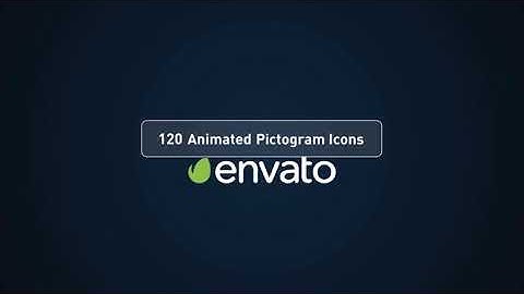 120 Pictogram Animated Icons | After Effects Template | Elements