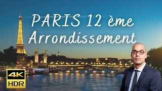 Paris, France 🇫🇷-Paris 12ème arrondissement-Paris in 4k Ultra HD | Relaxing Music- Walking tour