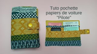 Sew a pocket for car papers - Special beginner's Pilot pocket