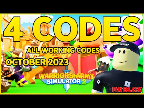 All Codes Active Warriors Army Simulator 2 ROBLOX, October 18,2023 