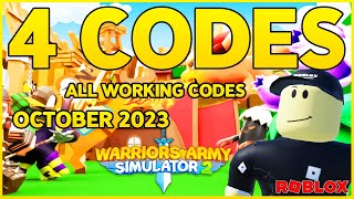 Warriors Army Simulator 2 codes December 2023