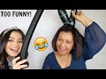 MOM TRIES THE REVAIR FOR FIRST TIME! HILARIOUS AND SPANGLISH