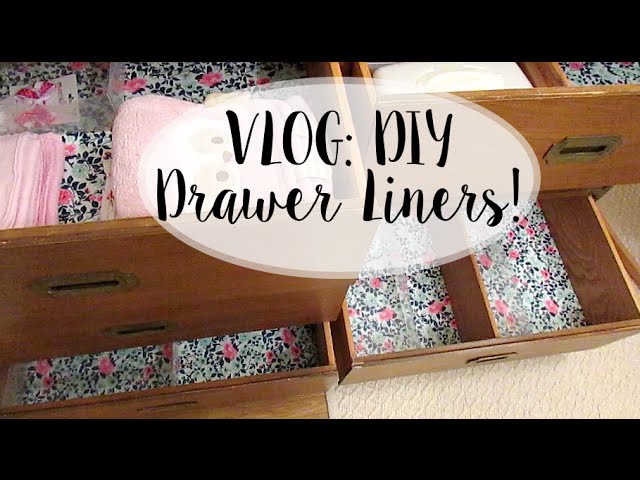 DIY Velvet Drawer Liner Tutorial
