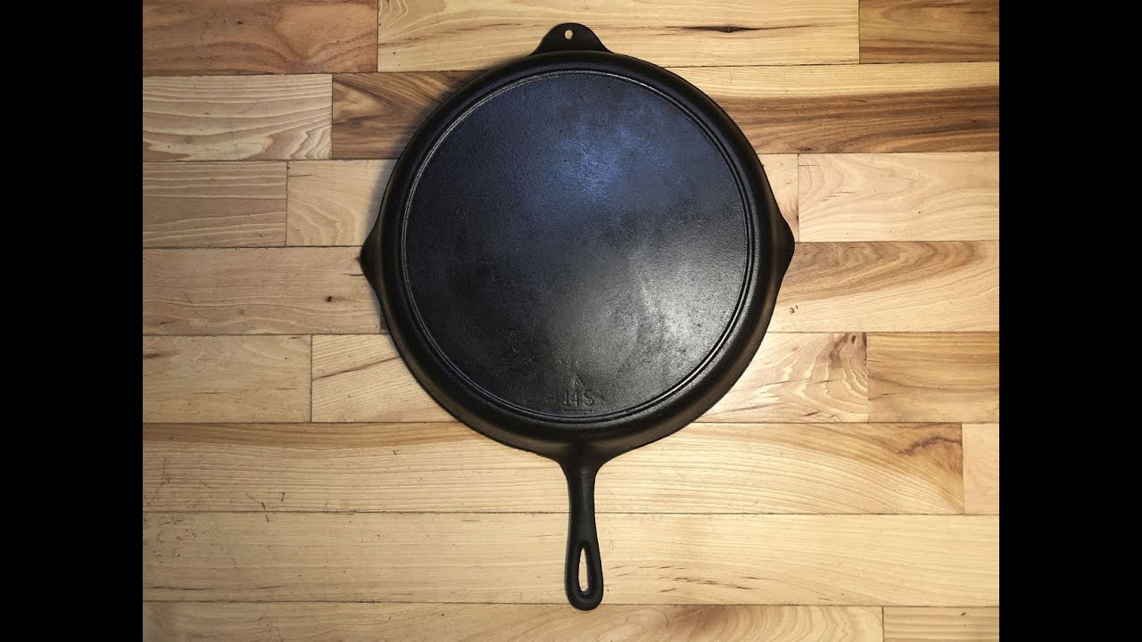 A Birmingham Stove & Range Red Mountain #14 Cast Iron Skillet 