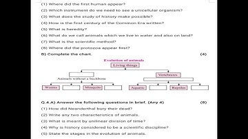 Class 5 EVS - 2 Question Paper | First Semester Exam - 2022 #modelquestionpaper