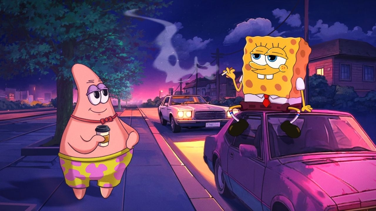 【﻿Ｎｉｇｈｔ　Ｄｒｉｖｅ】💨 𝟒:𝟐𝟎 𝐯𝐢𝐛𝐞𝐬 - Lofi Hip Hop Mix ~ SpongeBob Lofi [chill lofi beats]