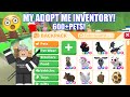WHATS IN MY ADOPT ME INVENTORY? 2021! INVENTORY TOUR RAREST PET+EGGS AND TOYS-ROBLOX