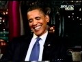 David Letterman show con ospite Obama parte 3