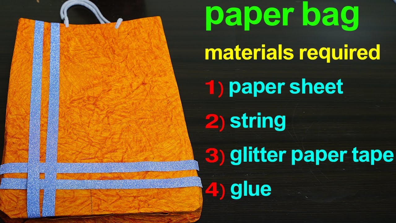 easy-way-to-make-paper-bag-diy-crafts-youtube