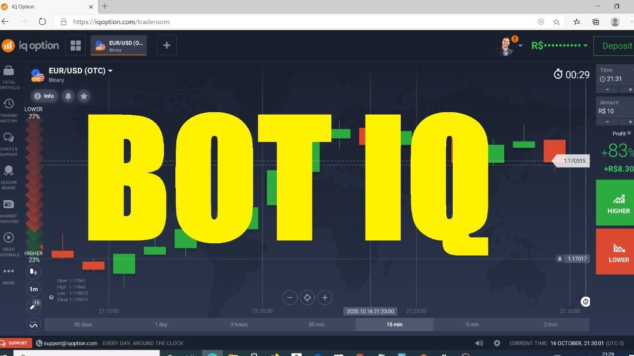 (AO VIVO) IQ OPTION - ROBÃ