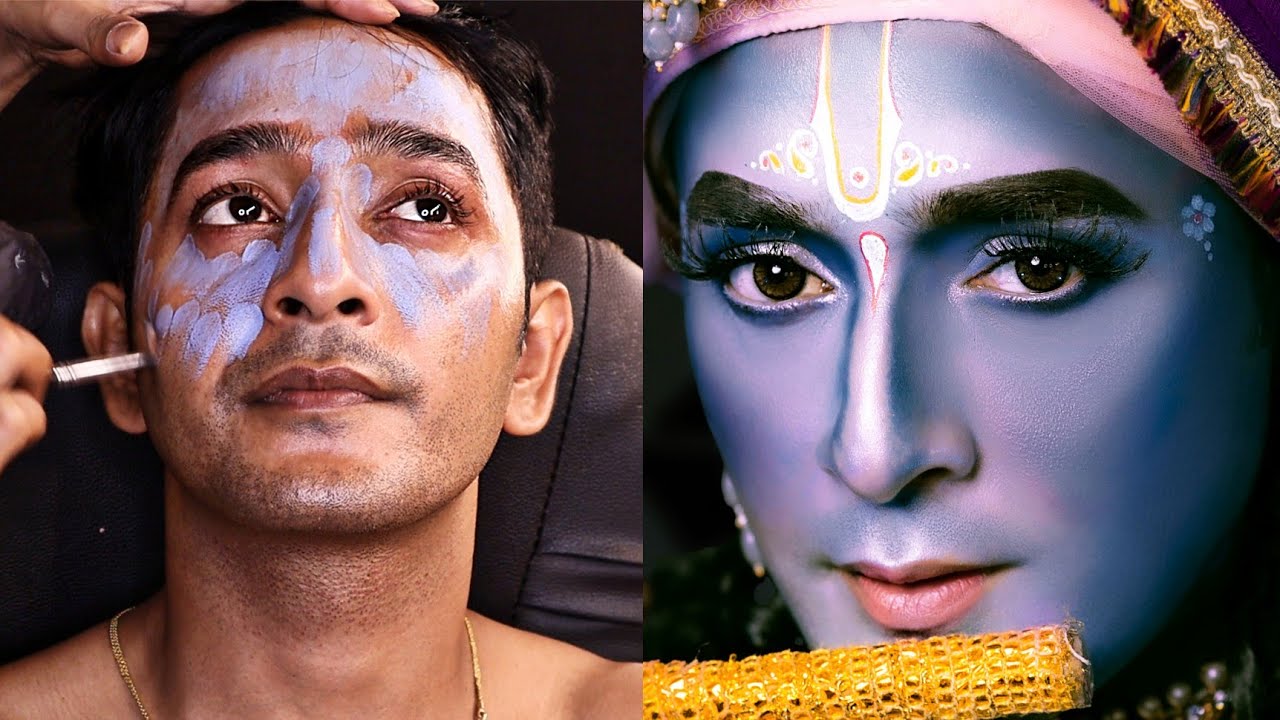 Janmashtami Special 3D Makeup *Krishna Makeup *Lord Krishna Makeup *Makeup* 3D Makeup* HD Makeup