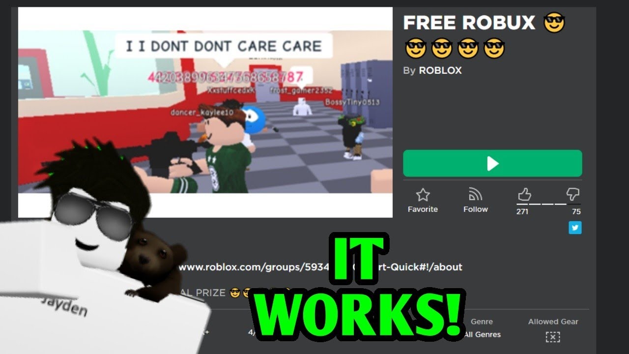 This Game Gives You Free Robux Youtube