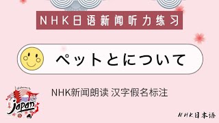 【日语听力练习】#假名标注 日语新闻《ペットとについて》日语原文文章学习 日语阅读练习  日语口语练习