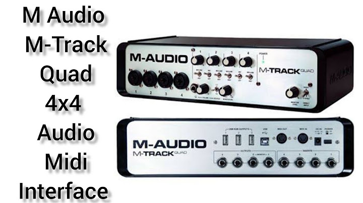M audio m track quad review