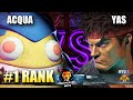 SF6 ☆ ACQUA (#1 Ranked Blanka) VS YAS (Ryu) ☆ Pro Level Set