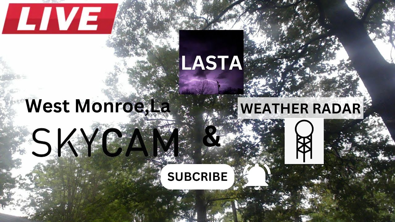 🔴Severe Weather With Live Storm Tracker Doppler Radar, West Monroe Sky ...