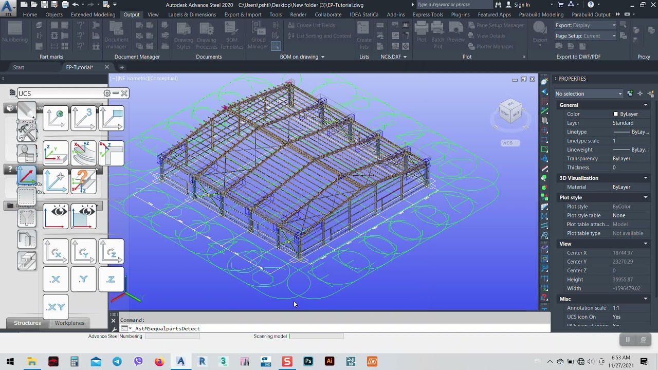 Advance steel how to make drawings from 3d model