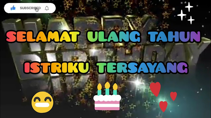 Selamat Ulang Tahun Istriku Tersayang || Musik Lirik