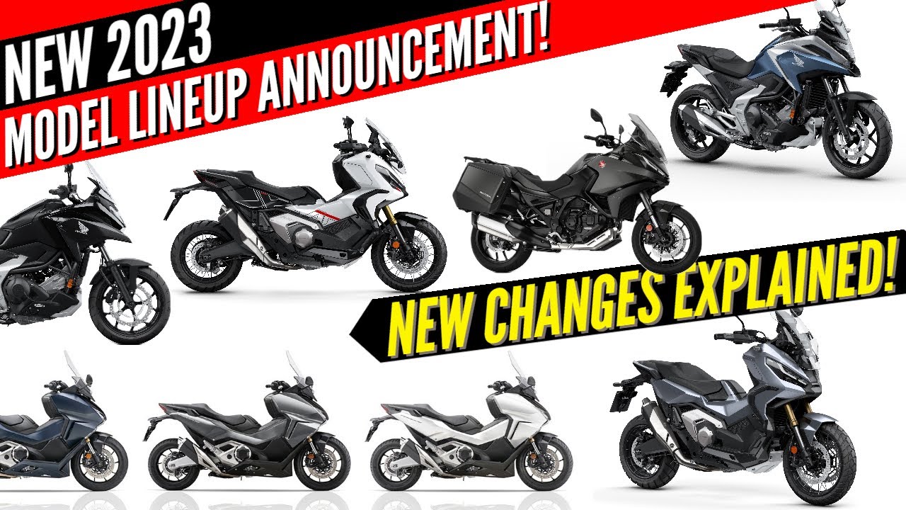 New 2023 Honda Motorcycles & Scooters Released! Model Lineup Announcement  Review - YouTube