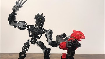 LEGO Bionicle stop motion practice: (no sound)