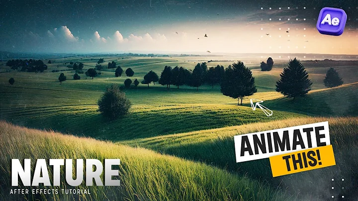 Create a Calming Nature Scene with Moving Grass and Trees | After Effects  Tutorial