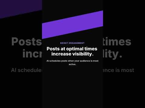 Imagine freeing up hours in your week by letting AI handle your social media schedule. 📅✨