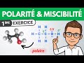 Molcule polaire et miscibilit  exercice  1re  chimie