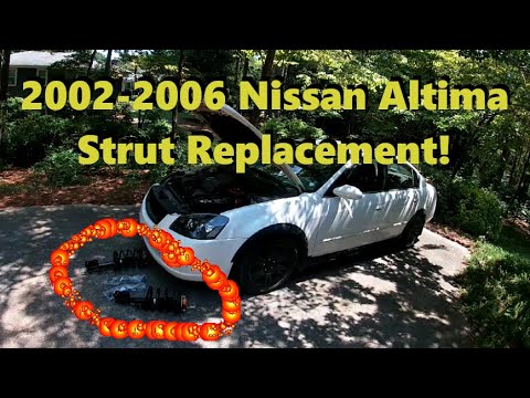 2005 Nissan Altima Struts Replacement - YouTube